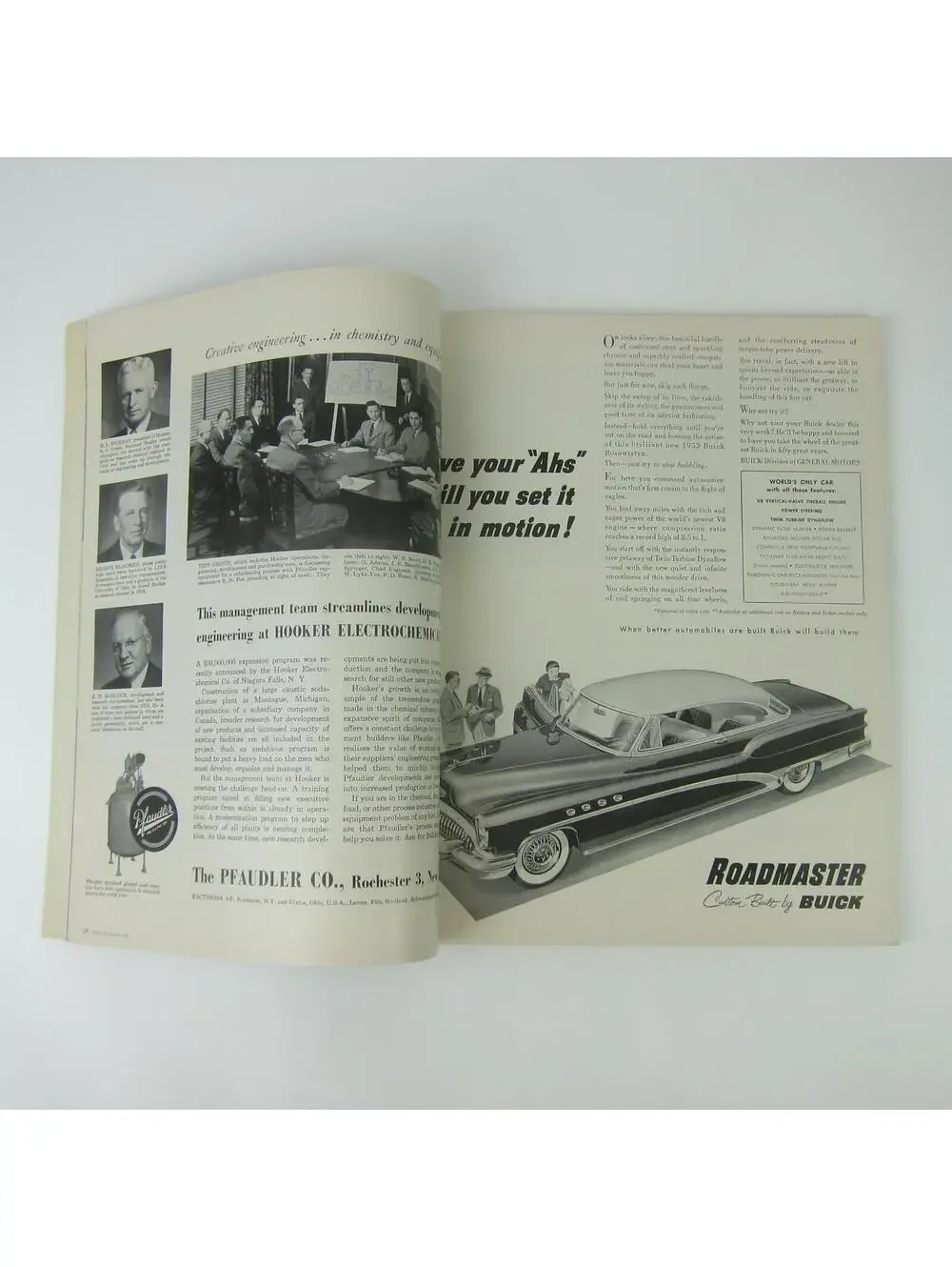 Vintage FORTUNE Magazine September 1953 Chrysler Buick GM Chevrolet Reynolds GE